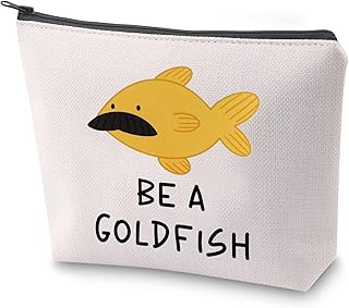 Ted Lasso Gift TV Show Quote Inspired Coach Lasso Be A Goldfish Zipper Pouch Makeup Bag