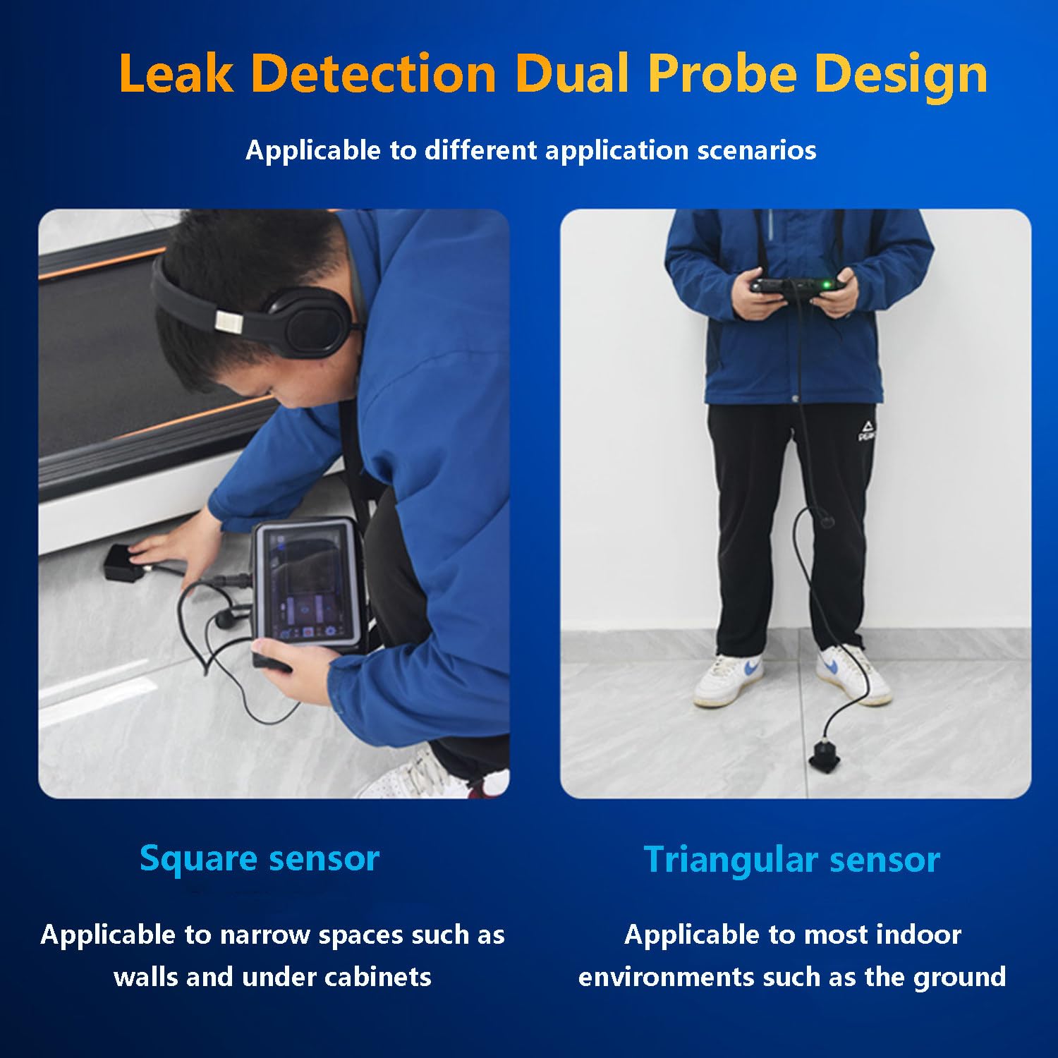 Detector De Fugas De Agua, Intelligenter Wasserleckdetektor, Mit 2 Erkennungsmodi, 7-Zoll-Display, 4100–8000 Hz Einstellbar, Geeignet Für Wasserleitungen, Feuerleitungen Usw.