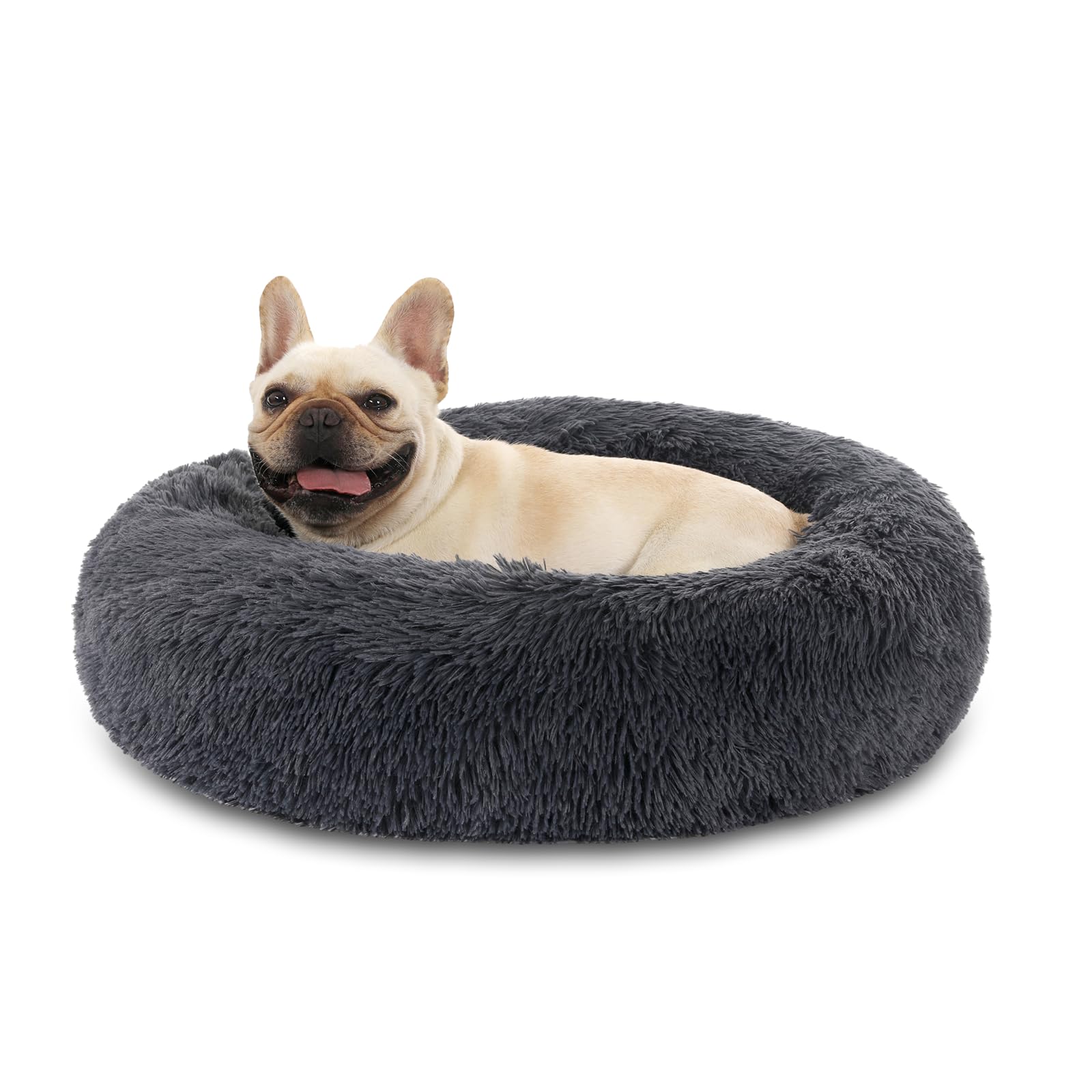 Cama para Perros Donut Cama Redonda y Suave para Mascotas Sofá Cama para Cachorros con Piso Antideslizante y Cama Lavable para Mascotas de 50/60/70 cm Adecuado para Mascotas Pequeñas y Medianas