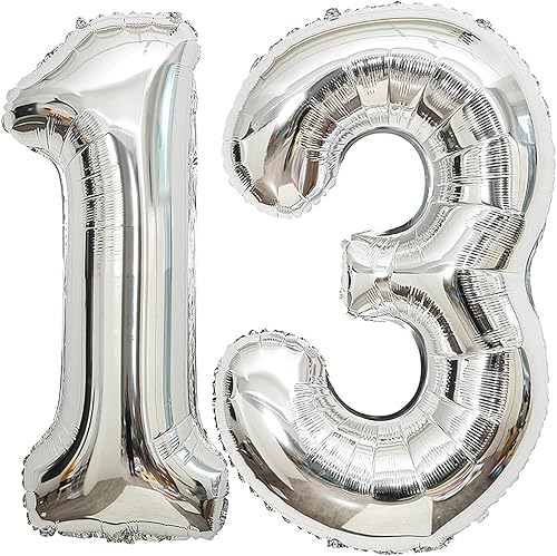 Vista 22 de Globos de 0 números plateados 0 globos de número 40 pulgadas número 0 globos de aluminio Mylar