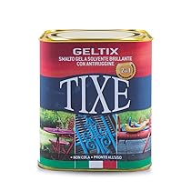 TIXE Smalto Gel Antiruggine – Protezione Superiore e Finitura Lucida per Metalli e Superfici Esterne, Opaco 750 ml