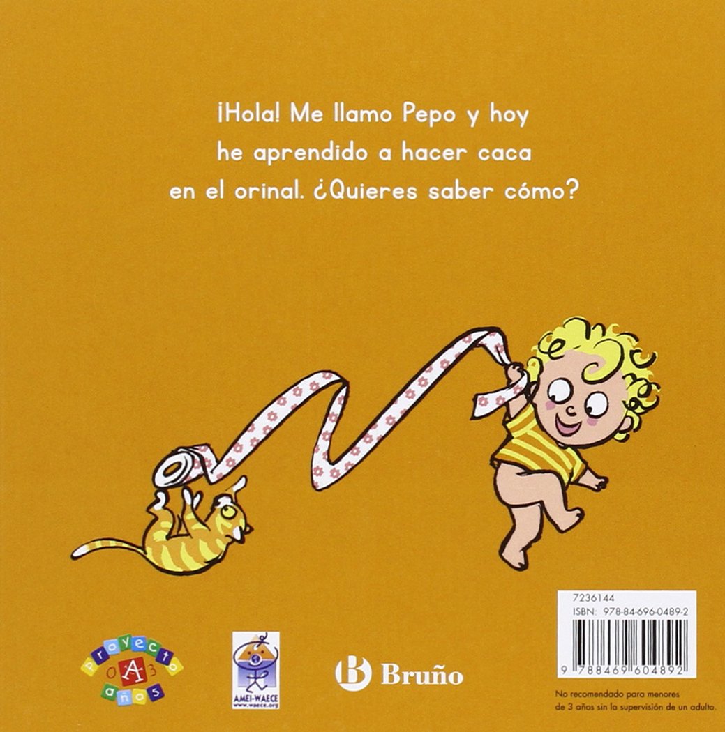 Babify Orinal para bebés y niños My First Toilet - Con Pulsador Interactivo & Pepo y su orinal (Castellano - A PARTIR DE 0 AÑOS - PROYECTO DE 0 A 3 AÑOS - Libros emocionales)