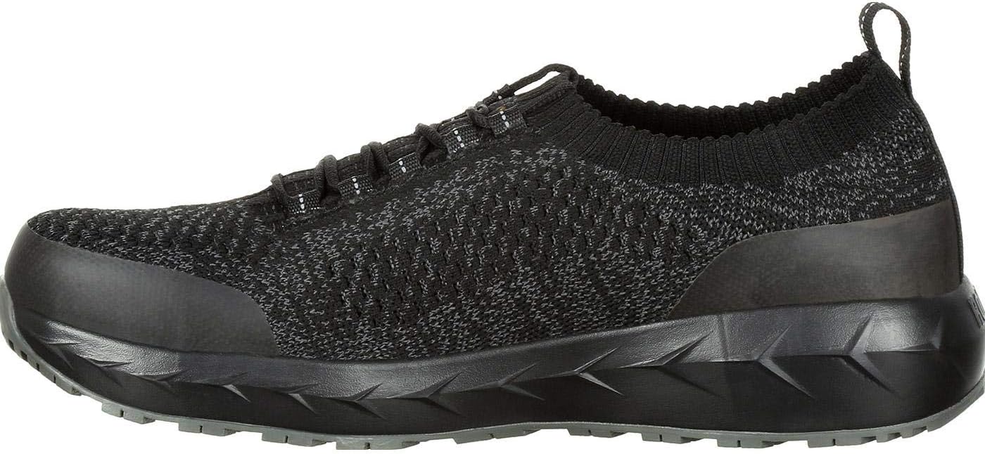 Rocky Men's LX Work Knit Industrial Boot, Black Grey, 8.5