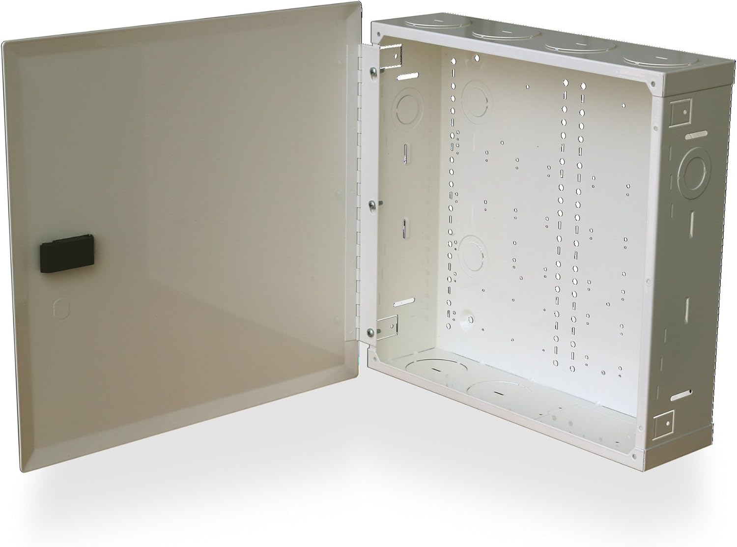 Benner-Nawman 14144-MMH Structured Wiring Cabinets, 14-1/4-Inch X 14-Inch X 4-Inch, White