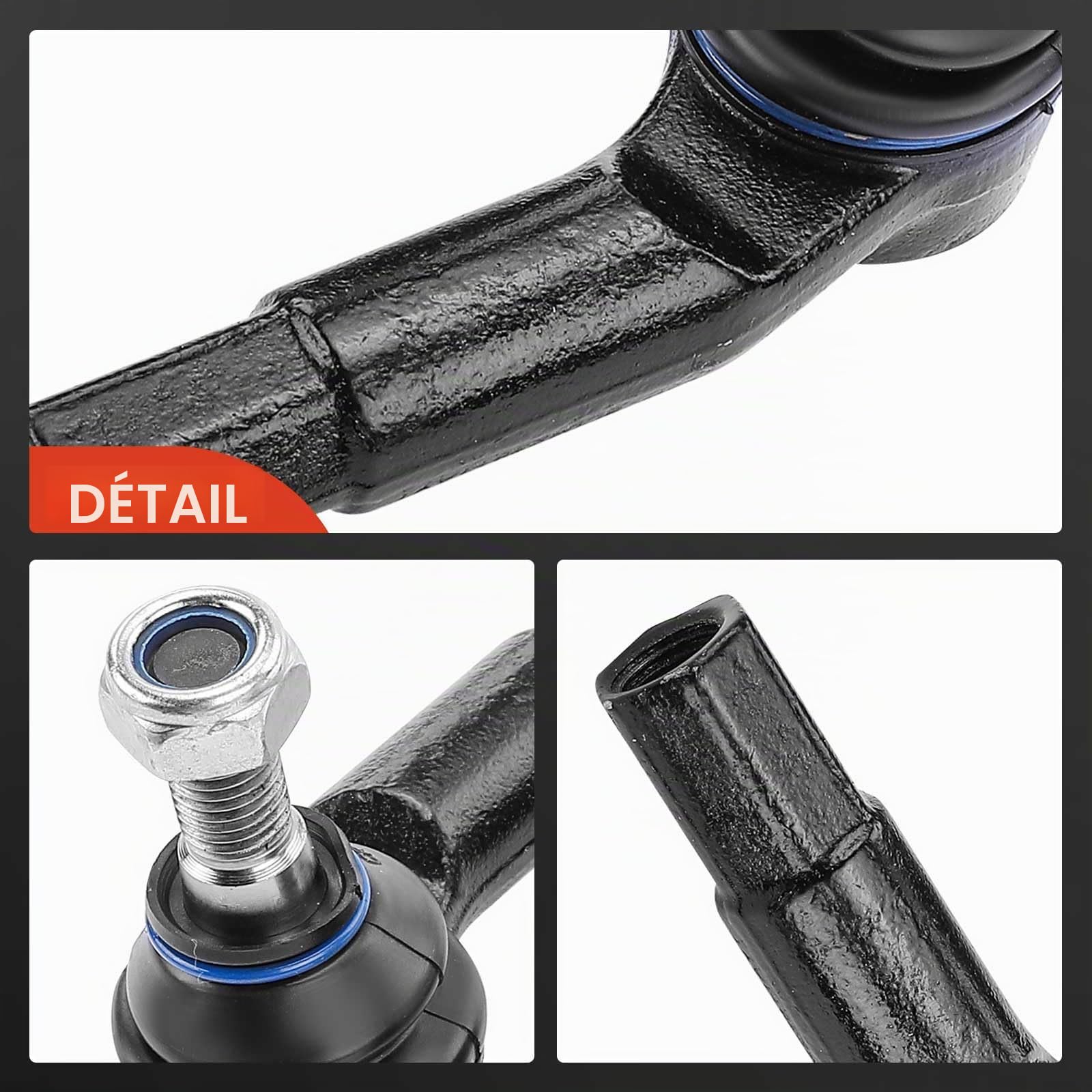 Frankberg 2x Embouts de biellette de direction Essieu avant 6C0423811A | essieu avant, 6C0423811A; Compatible avec: Golf IV Variant 1J5, A1 Sportback 8XA 8XF, Polo 6C1 6R1
