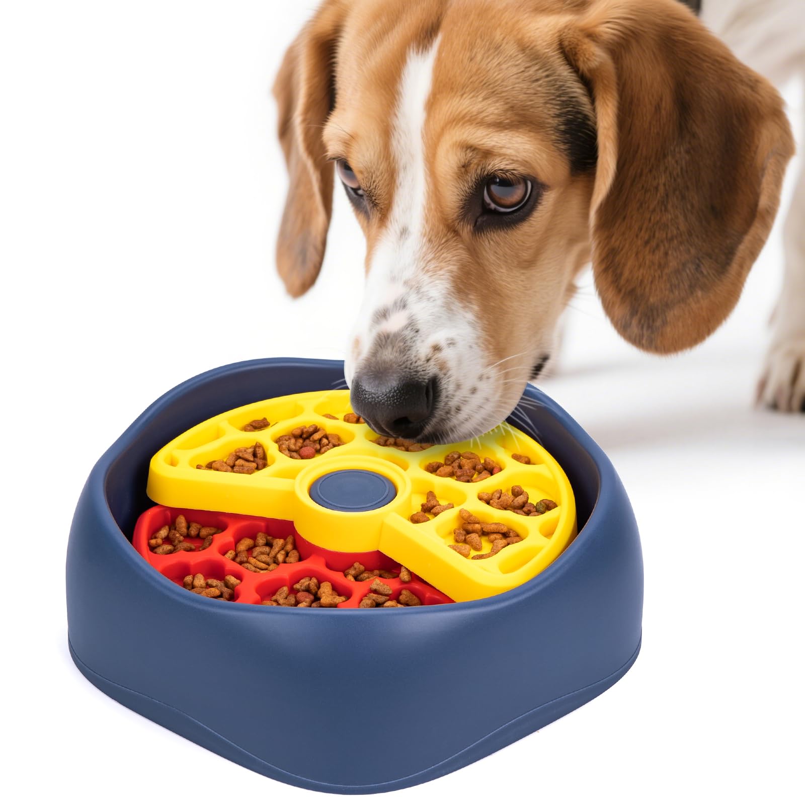 Slow Feeder Dog Bowl Pet - Interactive Dog Puzzle Game Suitable for Small & Medium Size Dogs โ image 1