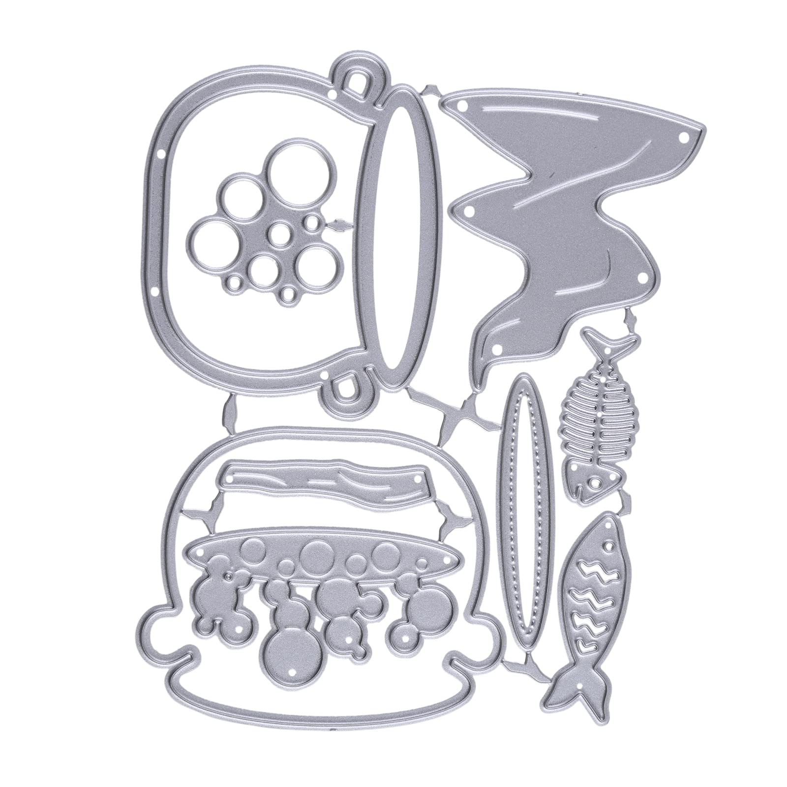 yanwuwa Halloween Cauldron Shaker Metal Cutting Dies Stencils For Scrapbooking Decorative Embossing Paper Cards Metal Cutting Dies For Card Making Deals