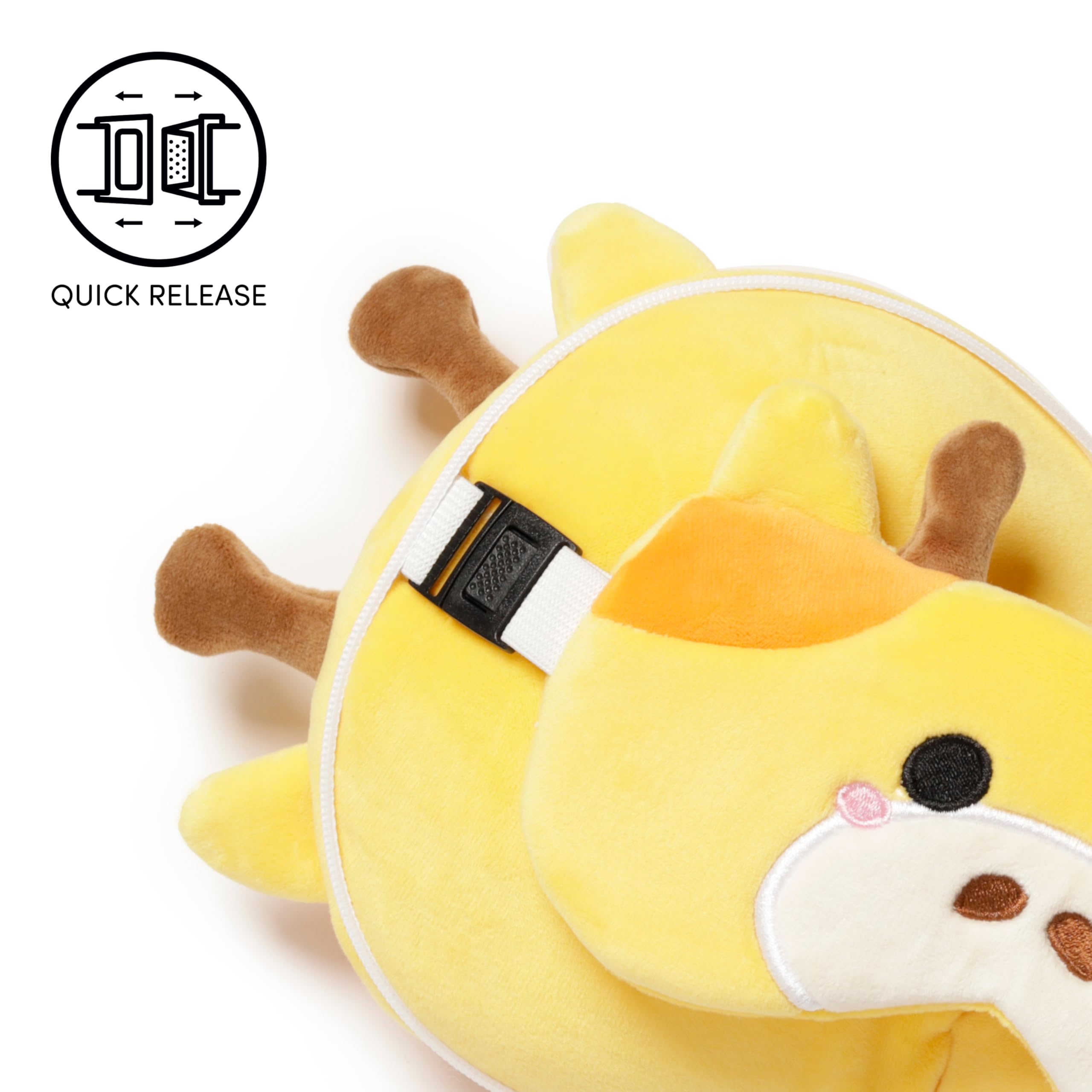 Puckator Relaxeazzz Foodiemals Nori Le Bol De Ramen - Coussin De Voyage 2 En 1 Avec Masque Yeux