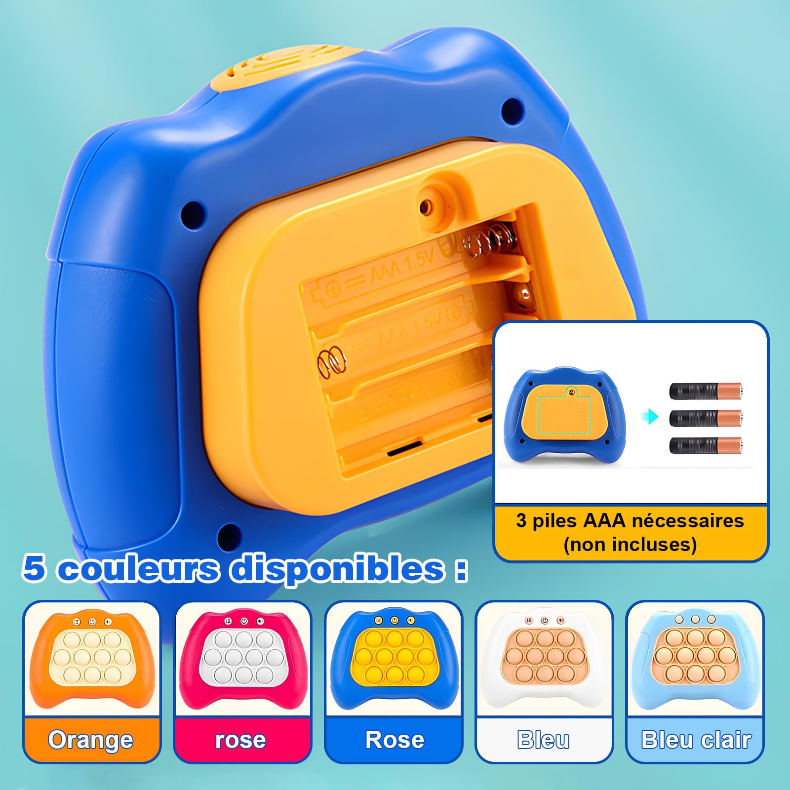 Jouet Sensoriel Électrique Fidget - Jeu Interactif 5-12 Ans - Coordination Main-Œil - Portable Pour Maison, École, Voyage