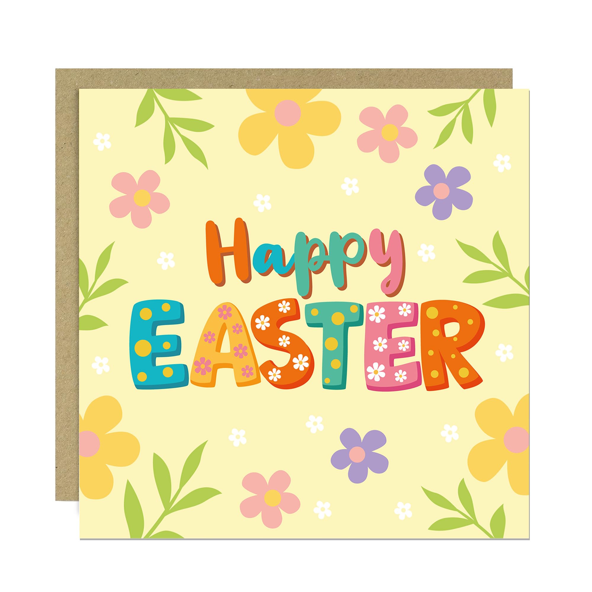 RED OCEAN Pastel Easter Card, Happy Easter Card, For, Happy Wishes, For Kids, Kids, Family, Friends, Greetings
