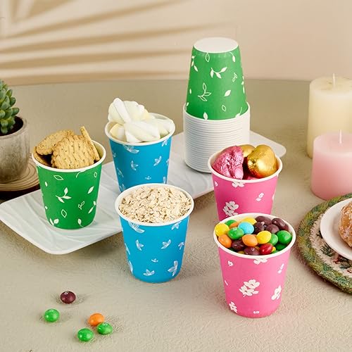 Miniatura 3 de Paquete de 600 vasos de papel desechables de 5 onzas, vasos desechables para enjuague bucal, vasos de papel pequeños