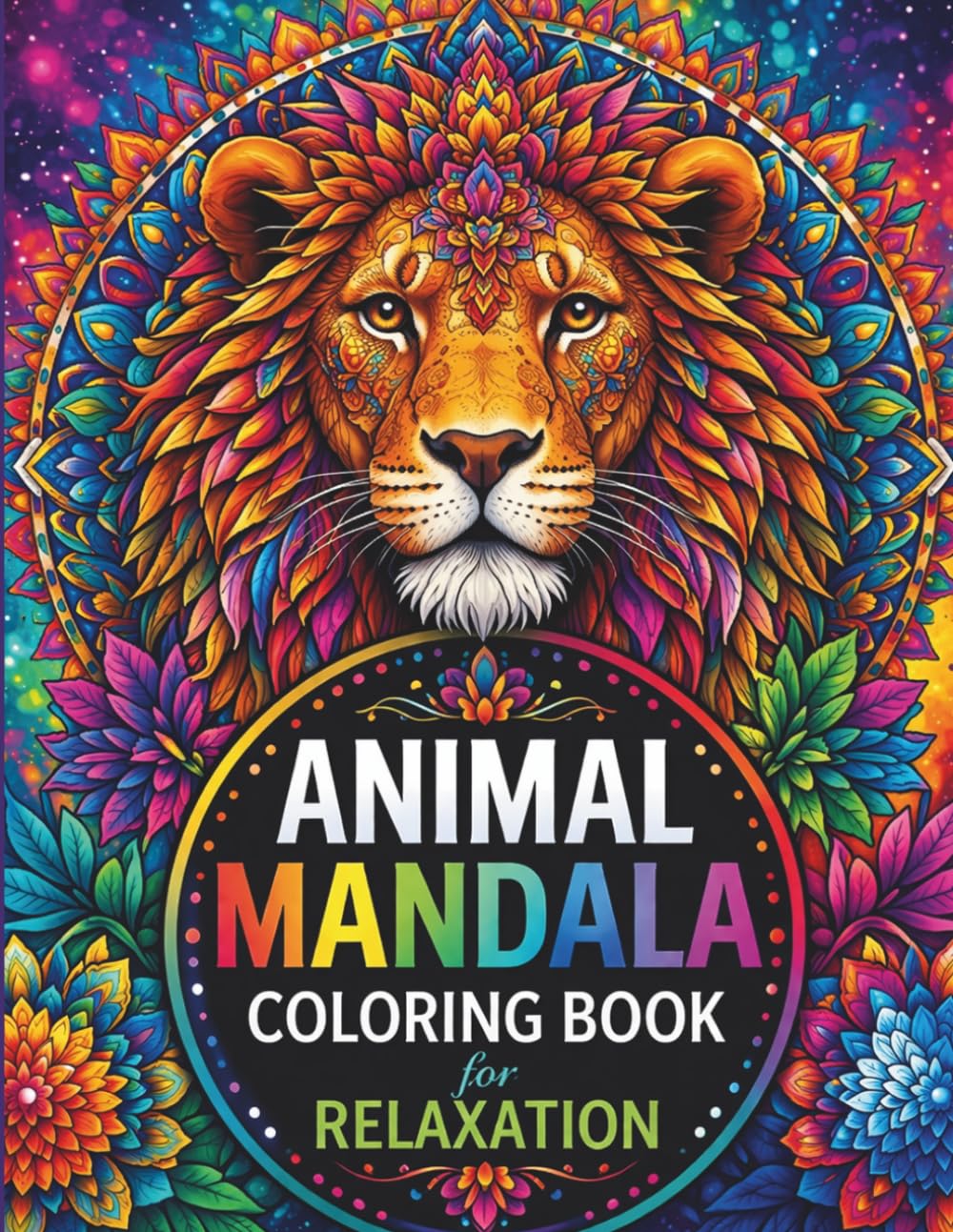 Animal Mandala Coloring Book for Relaxation: A Mindful Coloring Book with 40 Beautiful Animal Mandalas for Stress Relief, Creativity, and Inner Peace