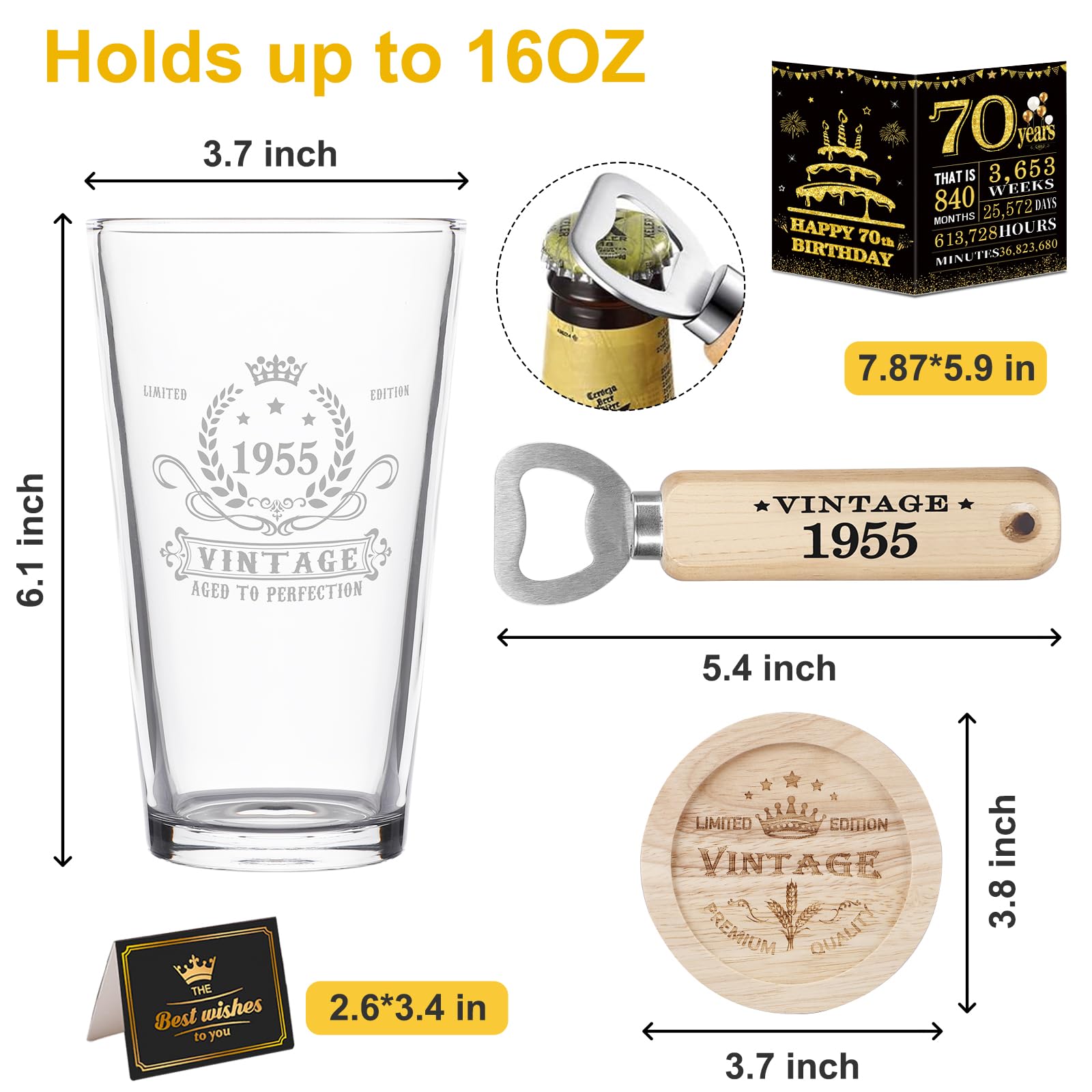 Cadeau Vintage Pour 51e Anniversaire Pour Homme, Verre à Whisky Et Pierres De 1974, Cadeau Amusant Pour Papa, Mari, Frère, Idée De Cadeau D'anniversaire Pour Lui, Décorations D'anniversaire De 51 Ans