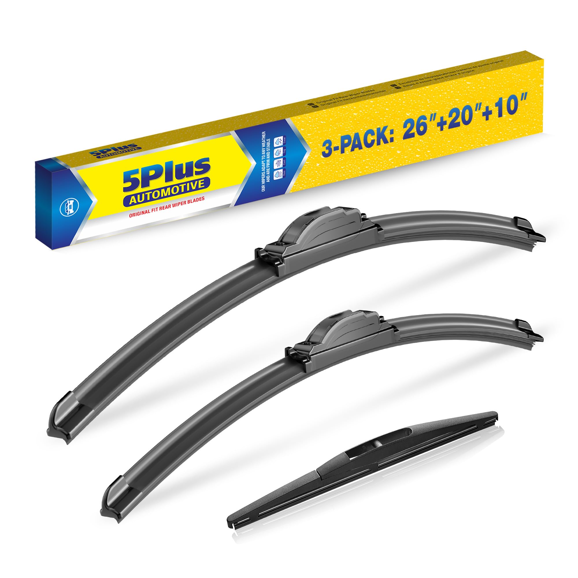 5 PLUS Custom-Fit Wipers fits 2021-2025 Jeep Grand Cherokee L Wiper Blades