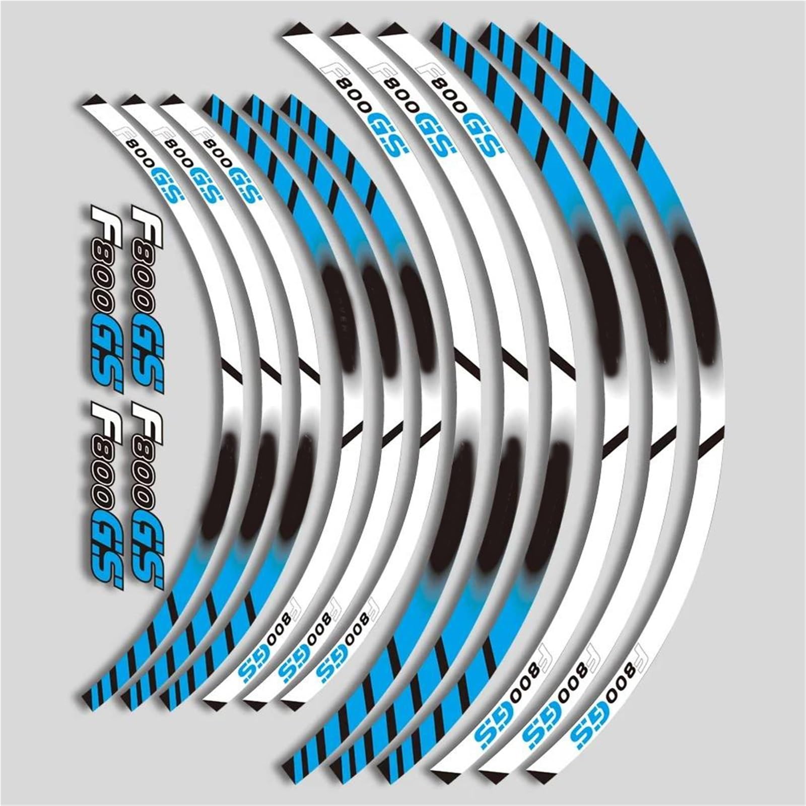 Sticker Part for BMW F800GS F 800GS 800 GS Wheel Hub Decal 21''17''Motorcycle Accessories Sticker Reflective Rim