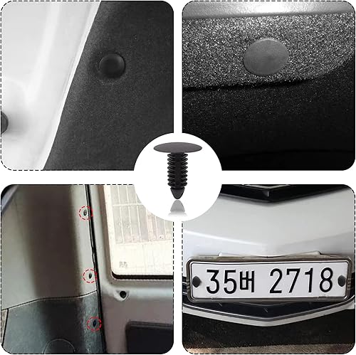 Miniatura 4 de 50 clips de remache para guardabarros de guardabarros, 6030441 para Jeep Dodge Ram Chrysler, retenedor de remaches de clip de coche