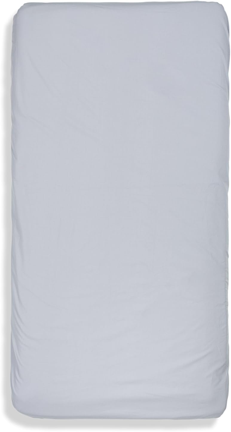 100% Organic Cotton Children's Single Bed Fitted Sheet (Grey - Luna)