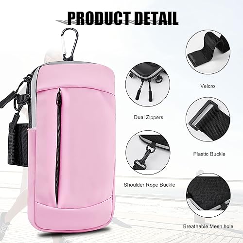 Miniatura 6 de Soporte para teléfono para correr, brazalete pequeño, bolso cruzado para mujeres y niños, iPhone 16 16e 15 14 13 12 11 Pro Max Xs Xr X 6 7 8 Plus SE