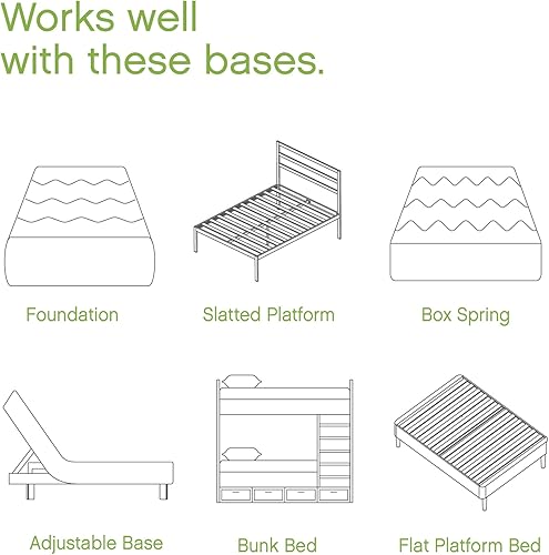 Miniatura 11 de Classic Brands Decker COOL GEL Colchón híbrido de espuma viscoelástica y resortes internos de 10 pulgadas, colchón en una caja, tamaño King