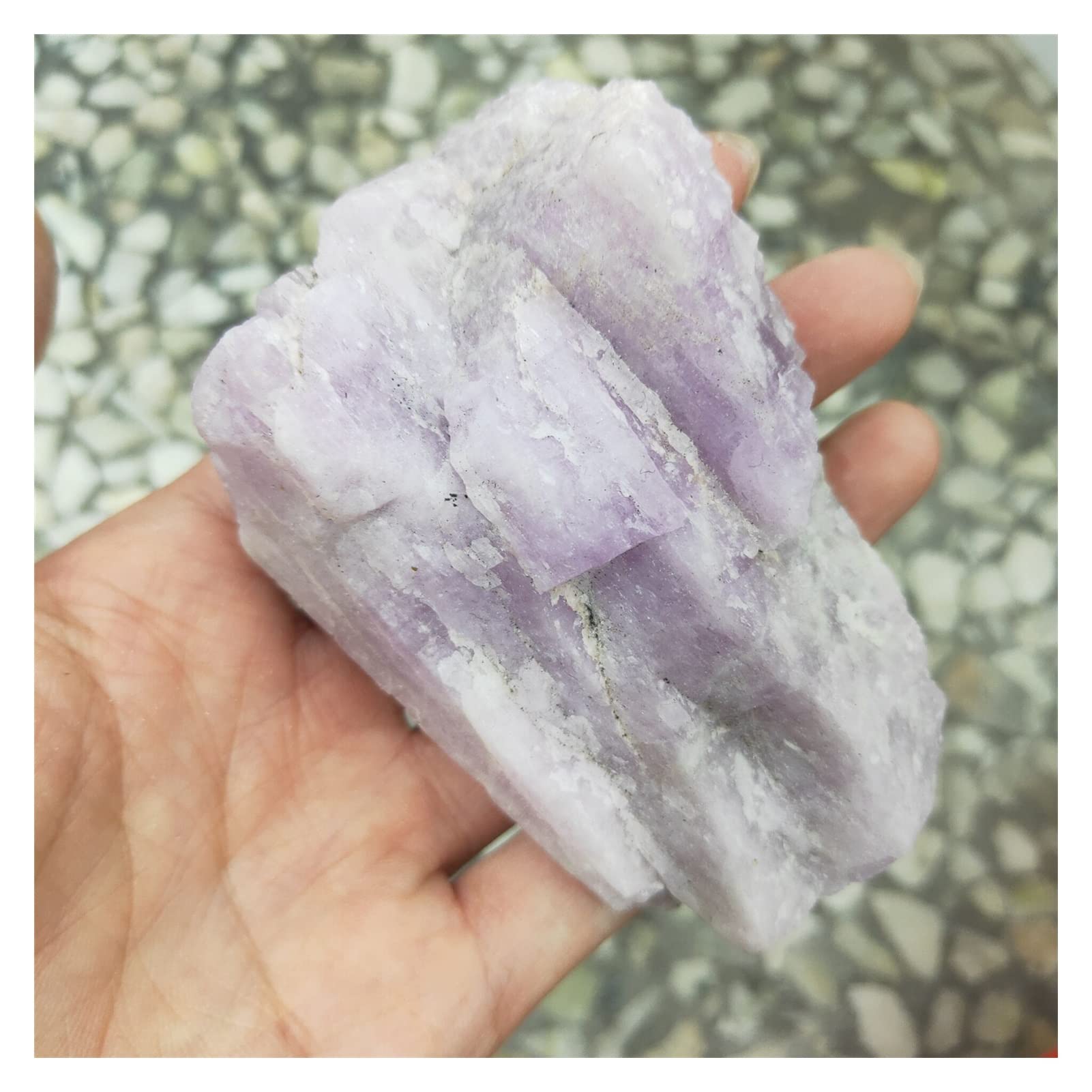 Fluorit natürlicher purpurroter Spodumene Kunzit Stein rauer Stein natürlicher rauer Kristall (Size : 80-120g)