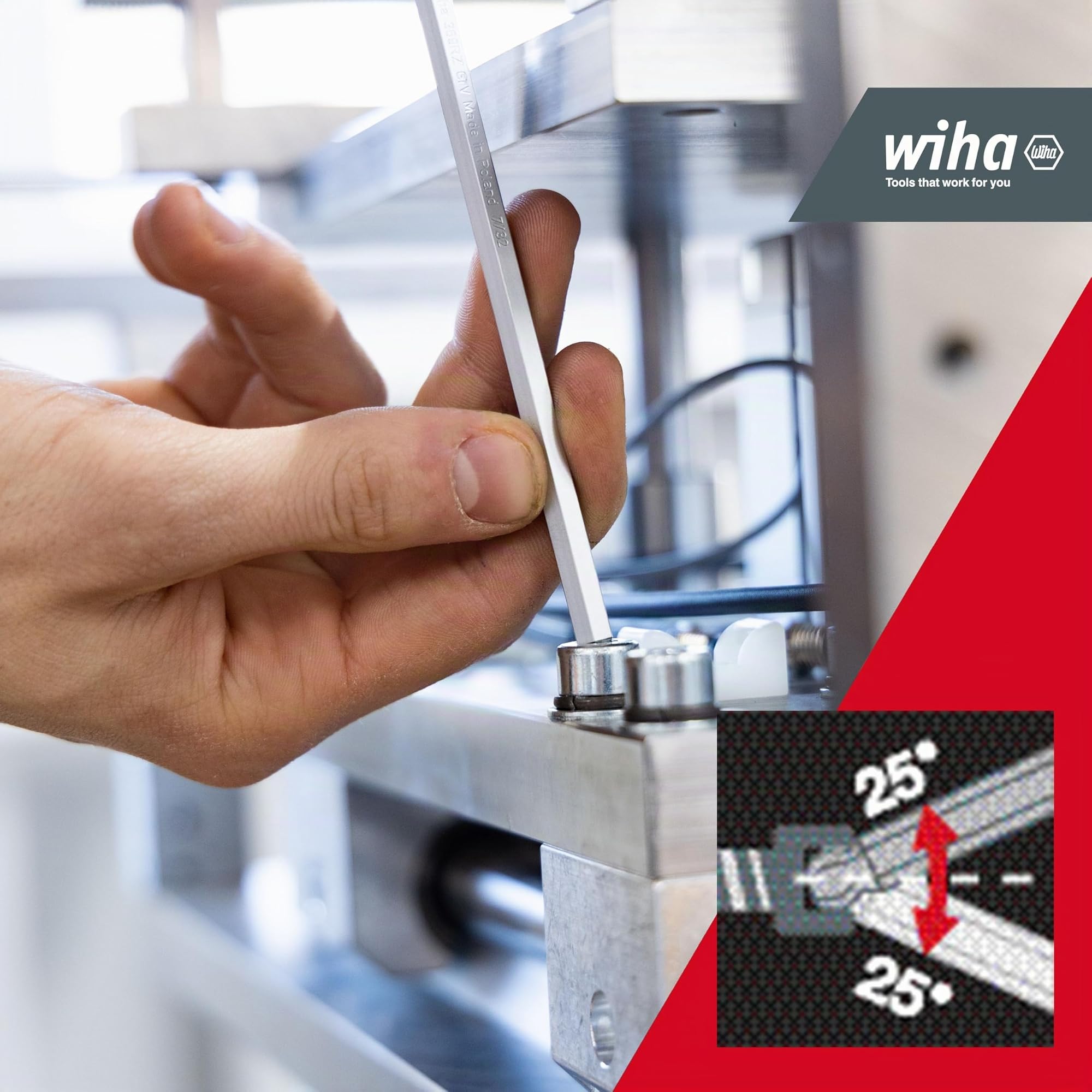WIHA 43852 - Juego de llaves Allen en soporte ErgoStar SW 1/4; SW 1/8; SW 3/16; SW 3/8; SW 5/16; SW 5/32; SW 7/32; SW 9/64; SW 0.05; SW 1/16; SW 3/32; SW 5/64; SW 7/64 Ref. SB369RHZ1301