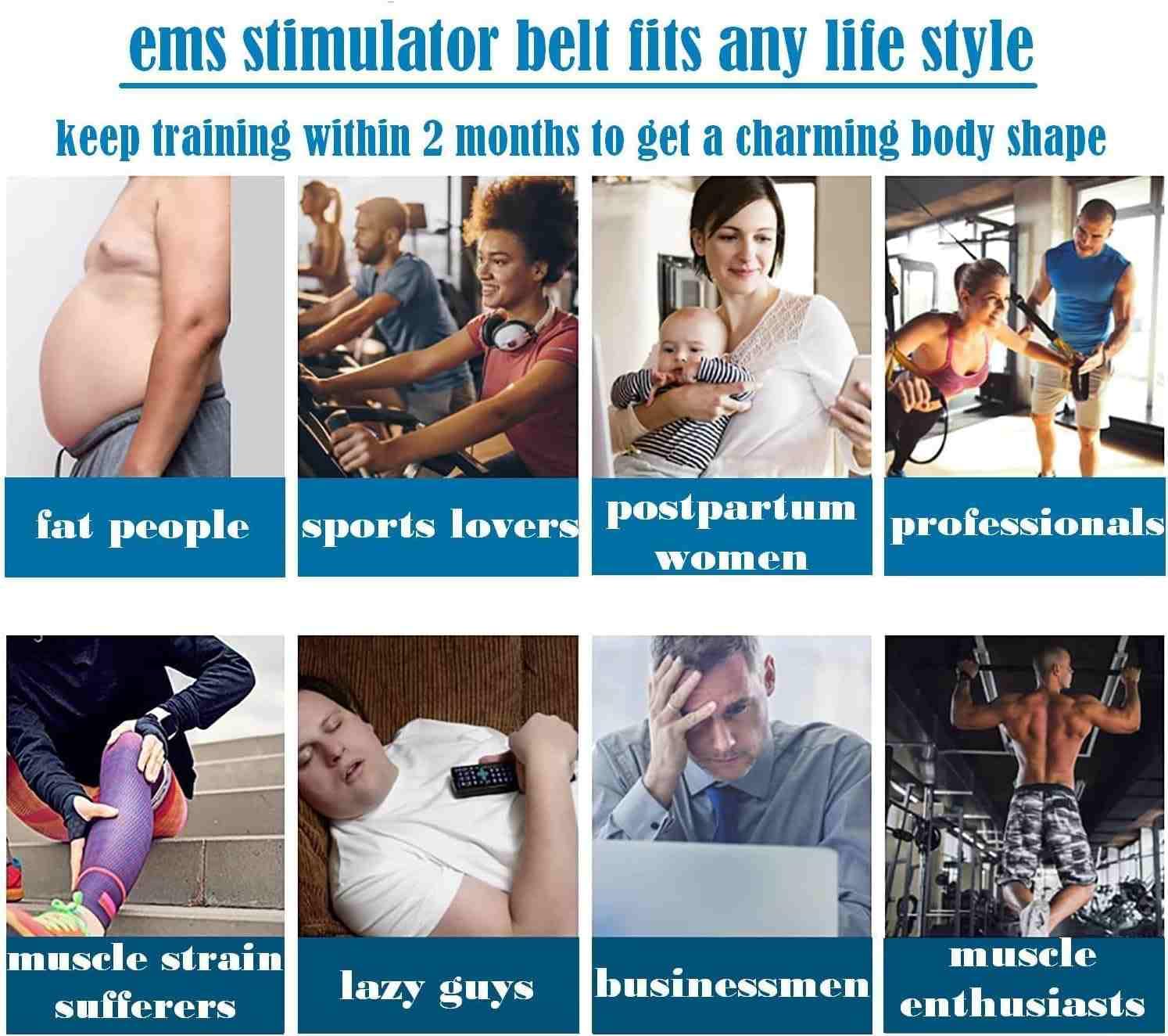 Elettrostimolatore Muscolare, ABS Trainer/Toner per Addome/Braccio/Vita/Gambe, Elettrostimolatore per Addominali