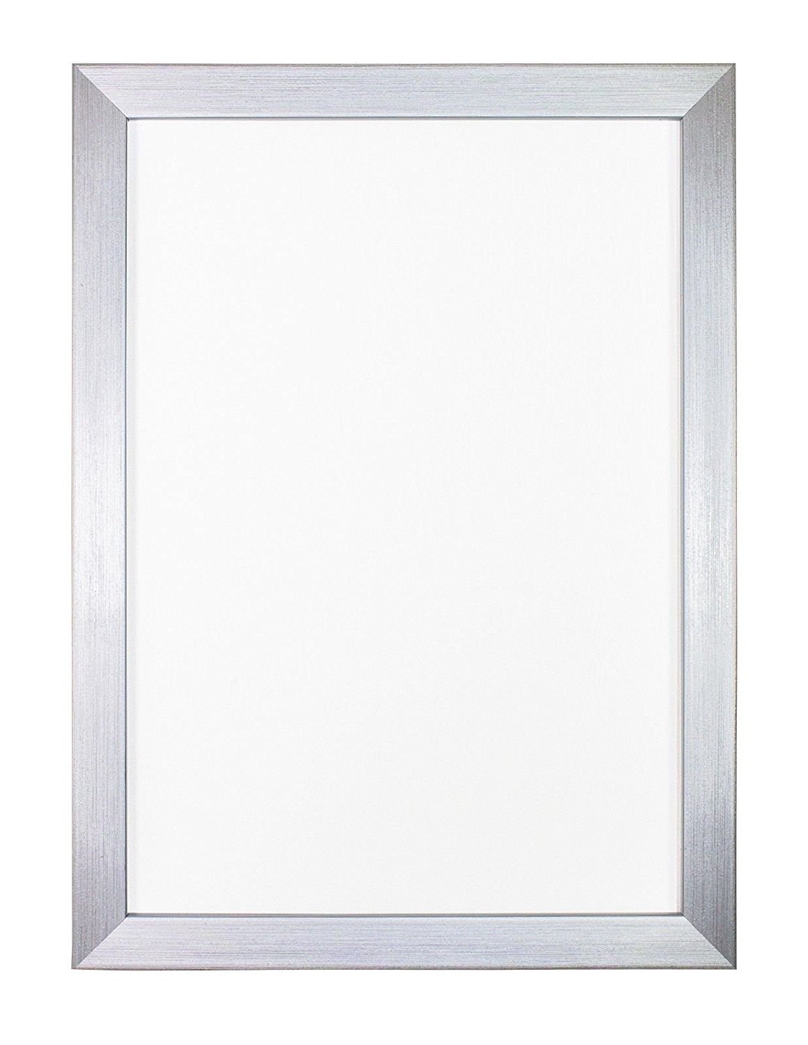 Memory Box Rainbow Range Picture/Photo/Poster frame with Real Glass - Moulding 19mm Wide and 15mm Deep - (35.6 x 25.4cm) Silver 14" x 10"