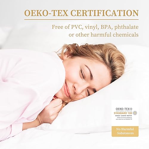 Miniatura 6 de Protector de colchón impermeable acolchado tamaño individual XL, protector de colchón transpirable, relleno suave de alta calidad, sin ruido, 8-21