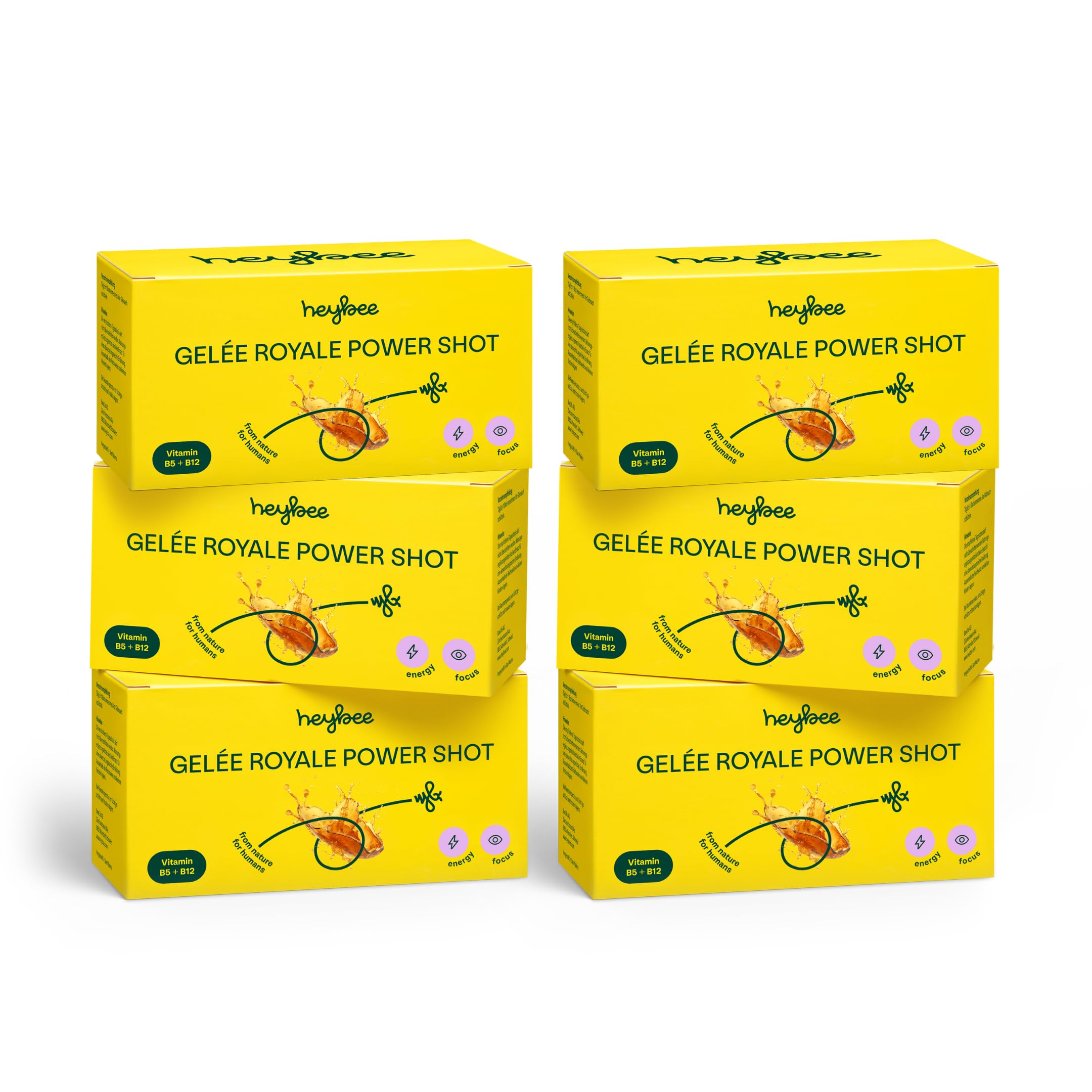 Gelée Royale Power Shot (6x 10 Shots) – natürlicher Energie-Boost ohne Koffein für Fokus & Wohlbefinden - Mit wertvollen Nährstoffen, aus hochwertigen Zutaten in nachhaltiger Imkerei