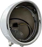 Vista 9 de FATECIM Faro delantero redondo de 7" para motocicleta con carcasa de cubo y visera, cubierta protectora de 7 pulgadas, carcasa de faro LED