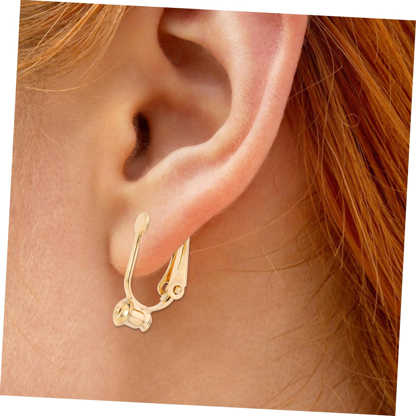 Convertitori per Orecchini a Clip Fai da Te 20 Pezzi in Rame | Oro e Argento, Resistenti allo Sbiadimento e Delicati sulla Pelle, per Creazioni di Bigiotteria