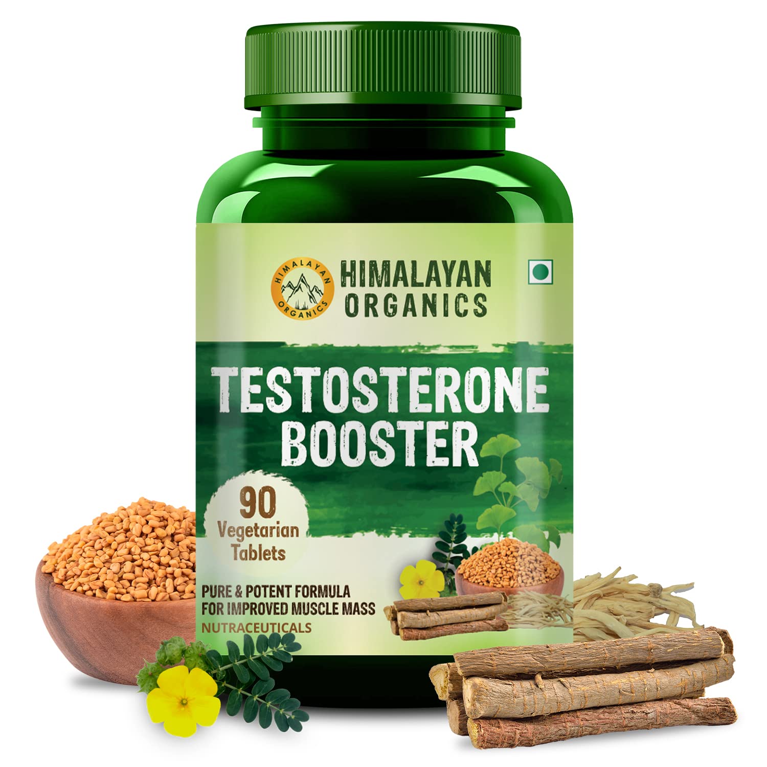 Himalayan Organics Testosterone Booster Supports Muscle & Energy