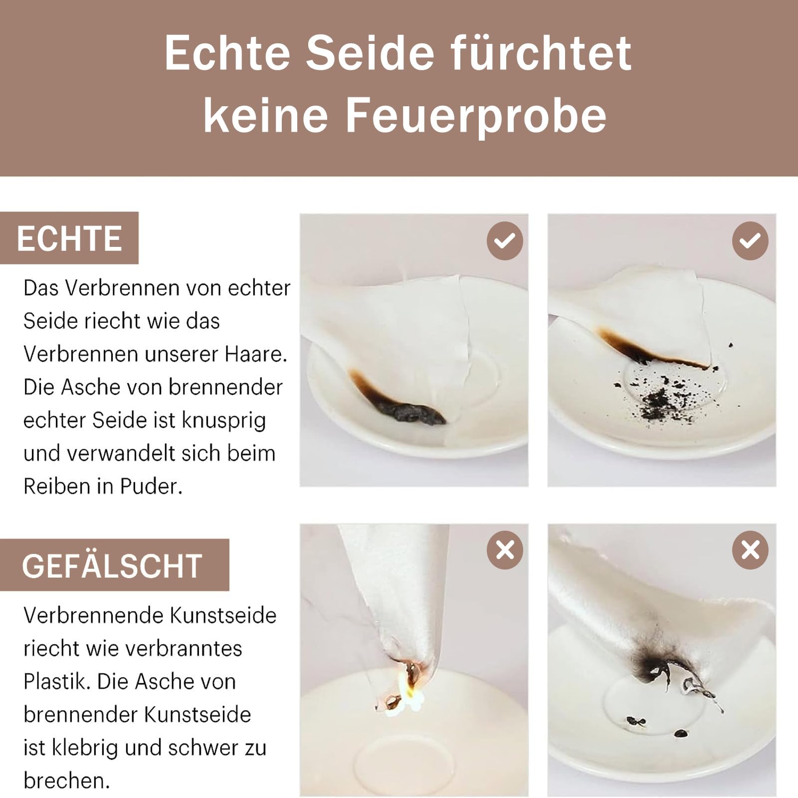 ‌LaCourse Rutschfeste Verstellbare Echte 22 Momme 100% Maulbeerseiden-Seidenhaube zum Schlafen, Doppellagige Seidenhaube für optimale Haargesundheit, Karamell