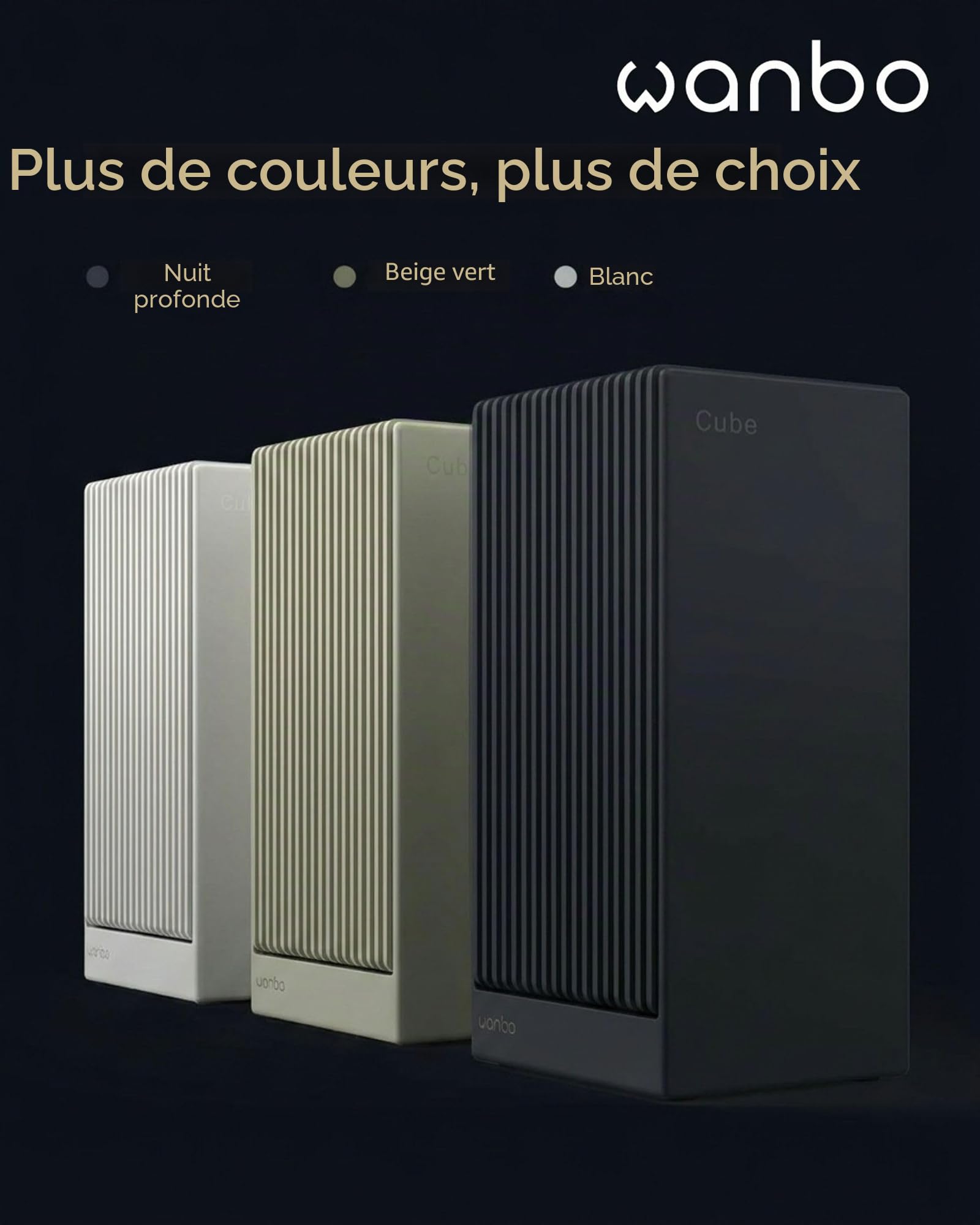 Wanbo Cube 2 Pro Projecteur Intelligent avec Android TV & ToF Auto-Focus – Mini projecteur Portable Compact et Haut-Parleur Bluetooth 8 W, Correction Keystone, cinéma Maison pour Petits espaces