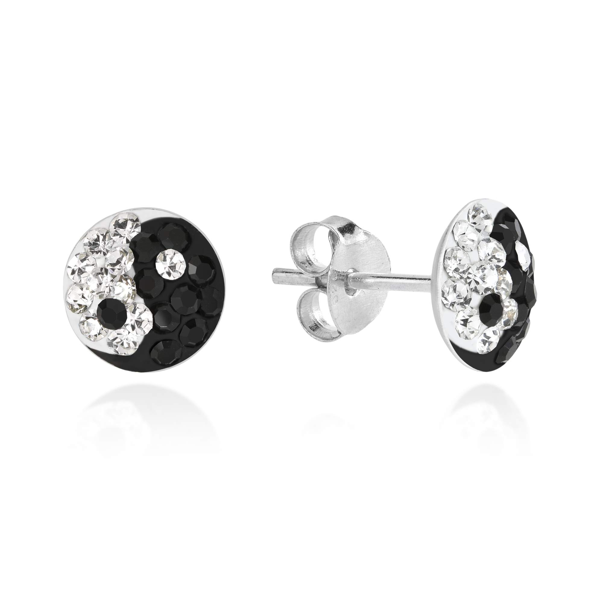 Orecchino A Perno Yin/Yang In Argento Sterling Da 6 Mm All'ingrosso Per Il Tuo Negozio - Foto 5