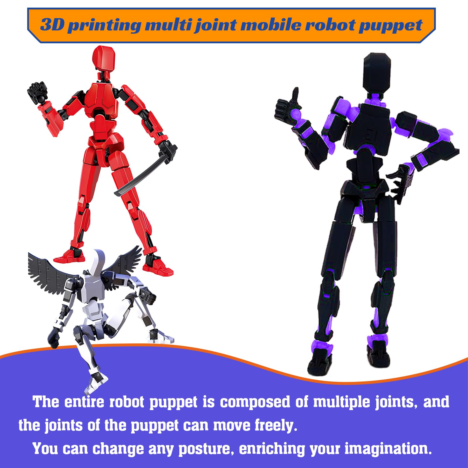 Ruilidesg Assembly Completed 3D Printed Figure T13, Dummy 13 Action Figure - Image 4