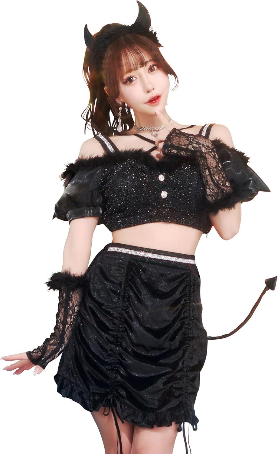 クリアストーン(Clearstone) リュクステラ コスプレ ハロウィン グルームデビル レディース ブラック デビル クリアストーン(Clearstone) リュクステラ コスプレ ハロウィン グルームデビル レディース ブラック