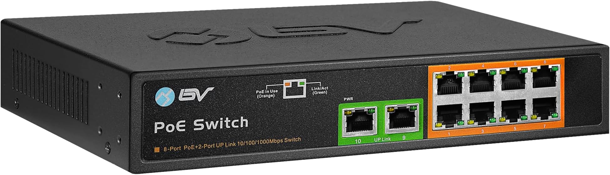 8+2 Port PoE Switch