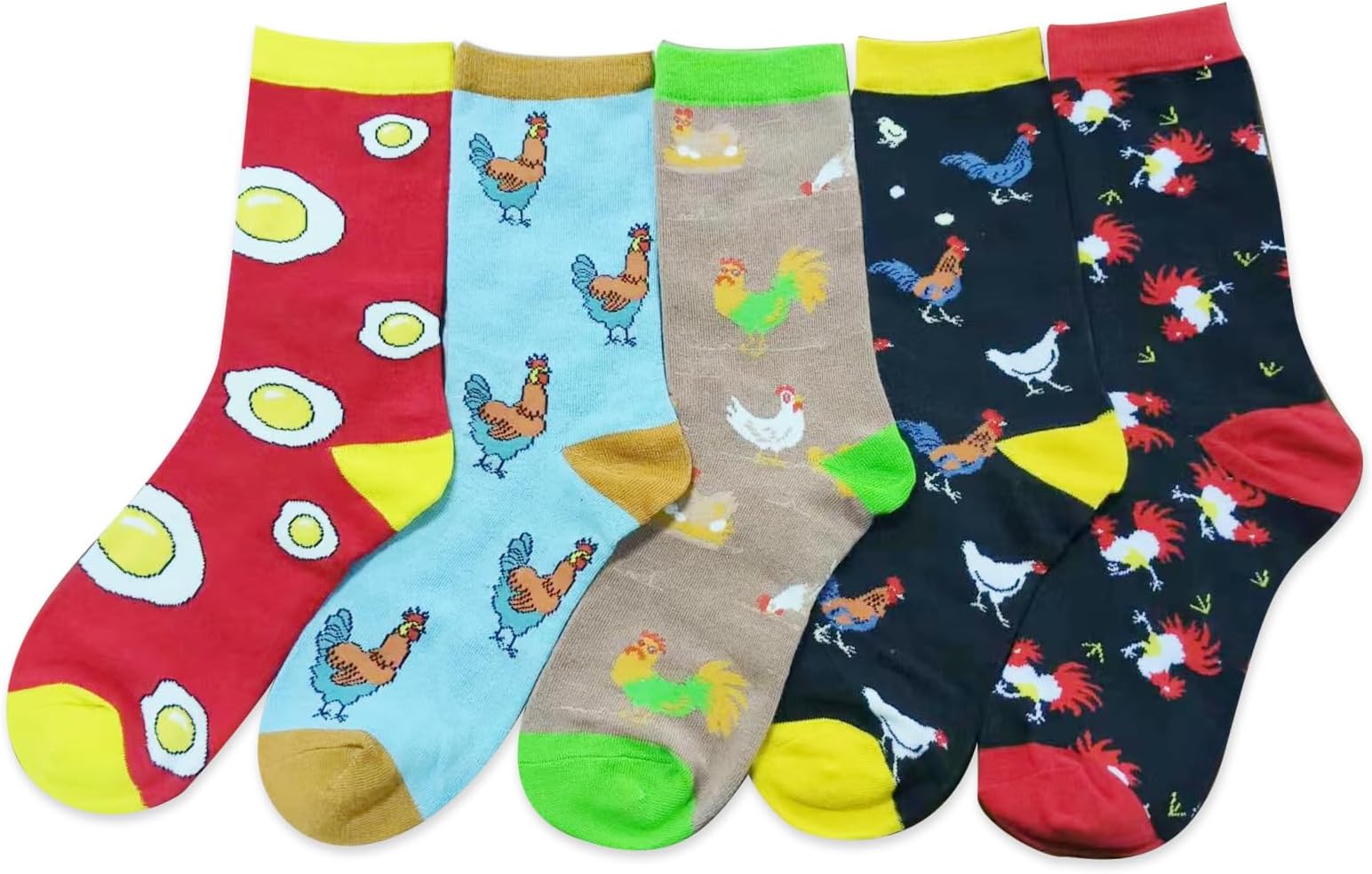 ZVUZVO5 Pairs Cute Socks Set Gifts For Women Men,Funny Novelty Crew Casual Sock