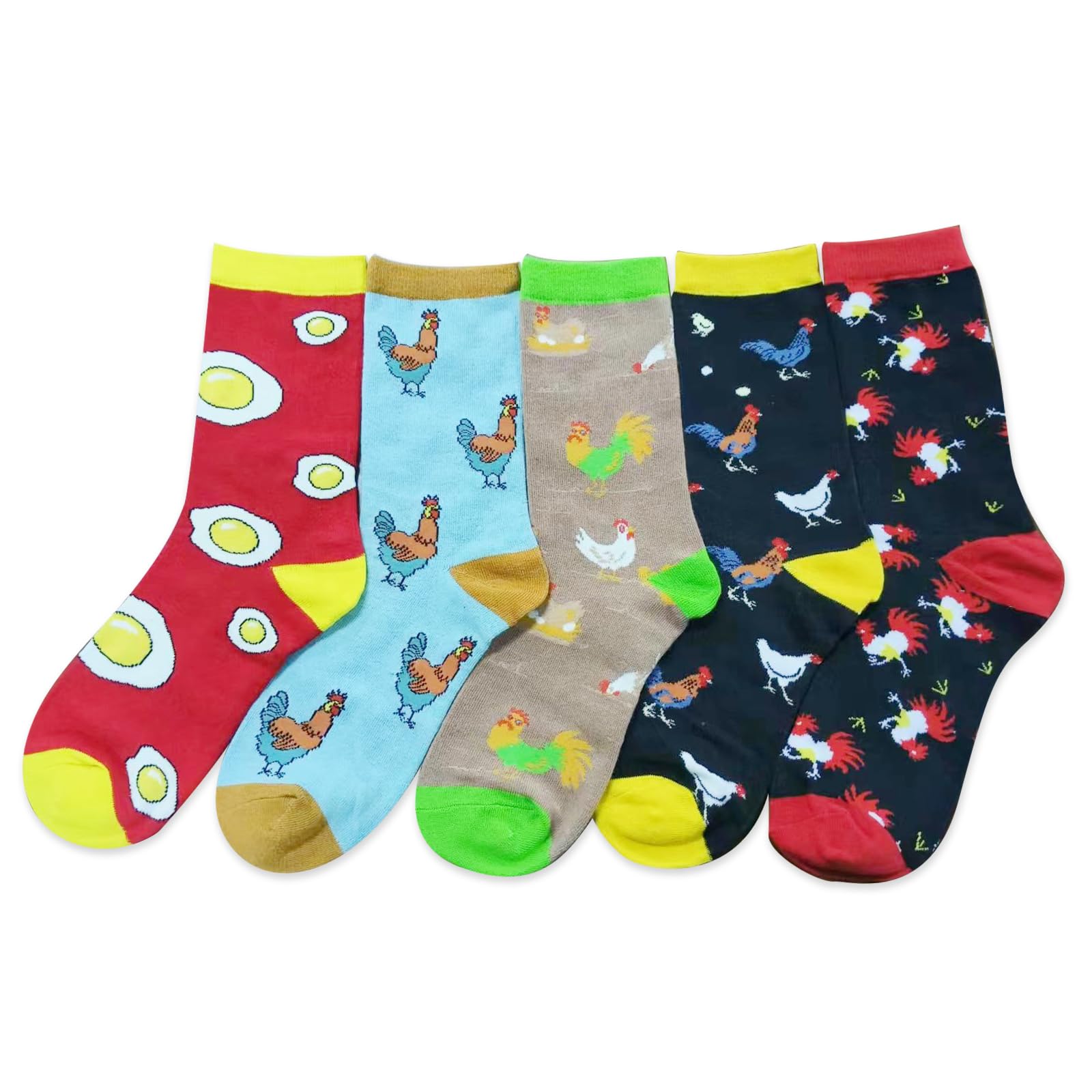 ZVUZVO5 Pairs Cute Socks Set Gifts For Women Men,Funny Novelty Crew Casual Sock