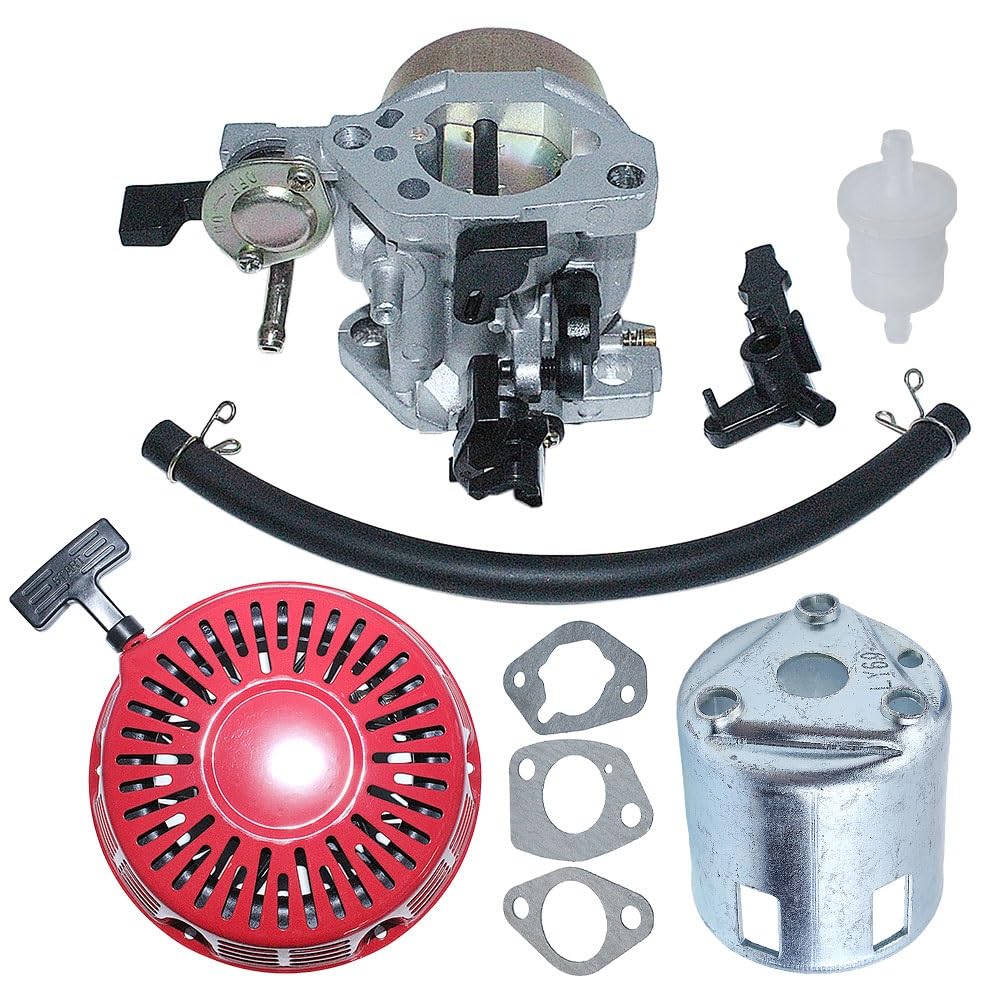 Junta De Carburador Arranque Retroceso para GX390 13HP para GX 390 Línea Filtro Combustible Motor Cortacésped Moto Carburador