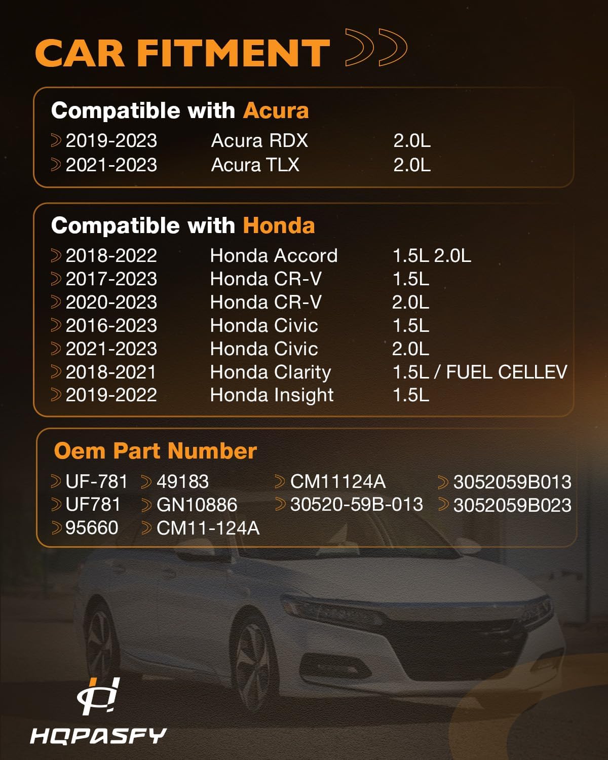 UF781 Ignition Coil Pack and Spark Plugs Set of 4 Compatible with Acura RDX TLX 2.0L 2019-2023; Honda Accord CR-V Civic Clarity Insight 1.5L 2.0L 2016-2023. Replace UF-781 GN10886