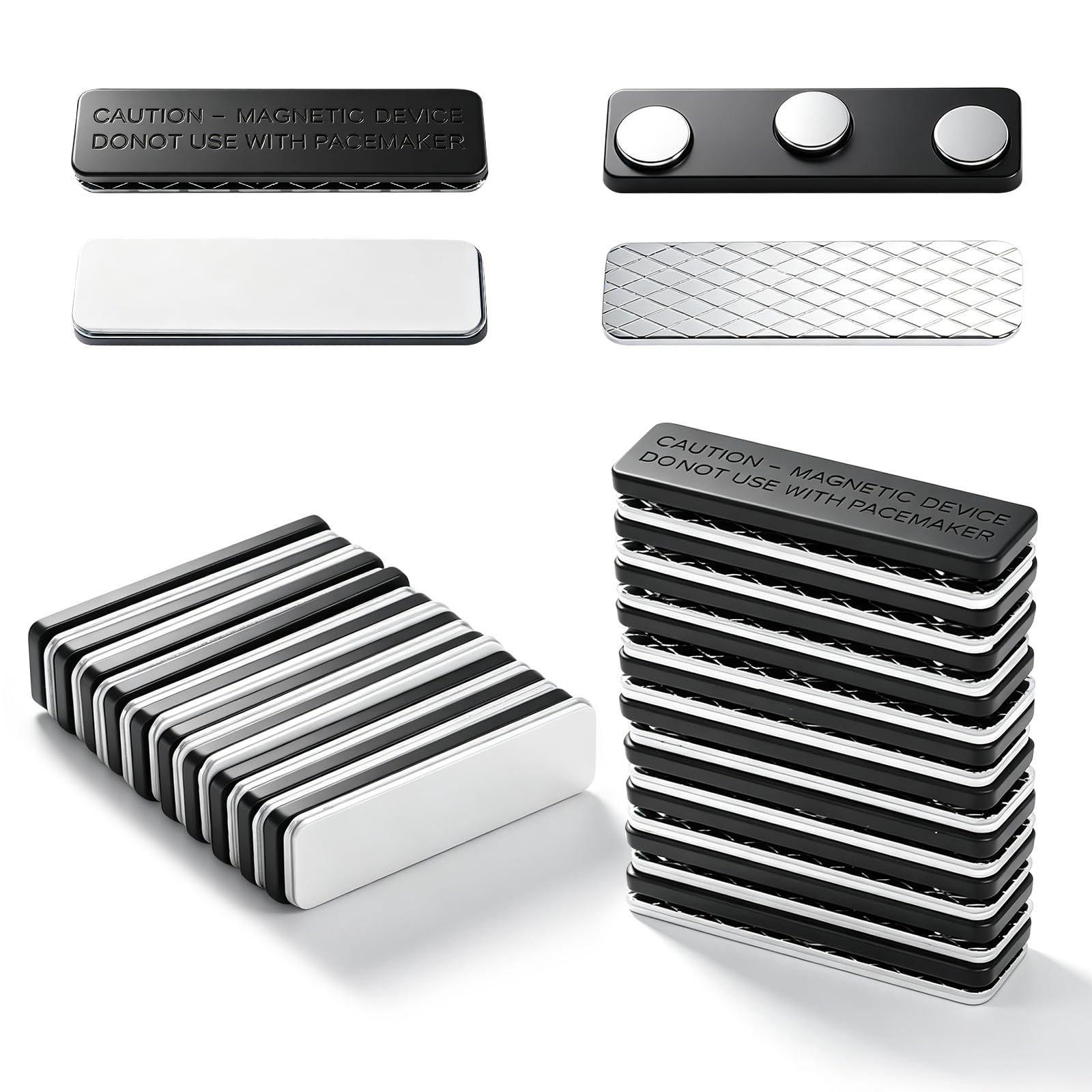20 sztuk magnetycznych zapięć na zasłonę, 45 x 13 mm, magnetyczne magnesy do moskitiery okiennej, ochrona przed owadami, zasłona na drzwi, rolety okienne, 20 sztuk