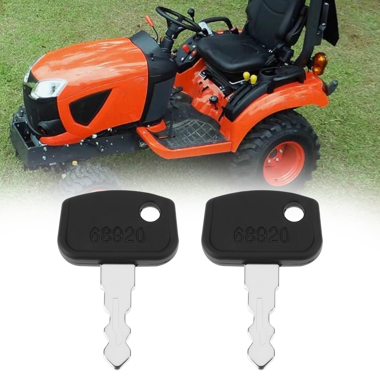 Lot De 4 Clés De Contact Pour Tondeuse/Tracteur Kubota - Référence PL501-68920 - Compatible B26, BX24, BX25...