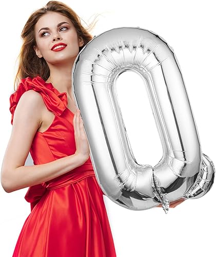 Miniatura 4 de Globos de letras de 40 pulgadas, globos plateados individuales de la letra S, globo de aluminio para colgar, película de aluminio para baby shower,