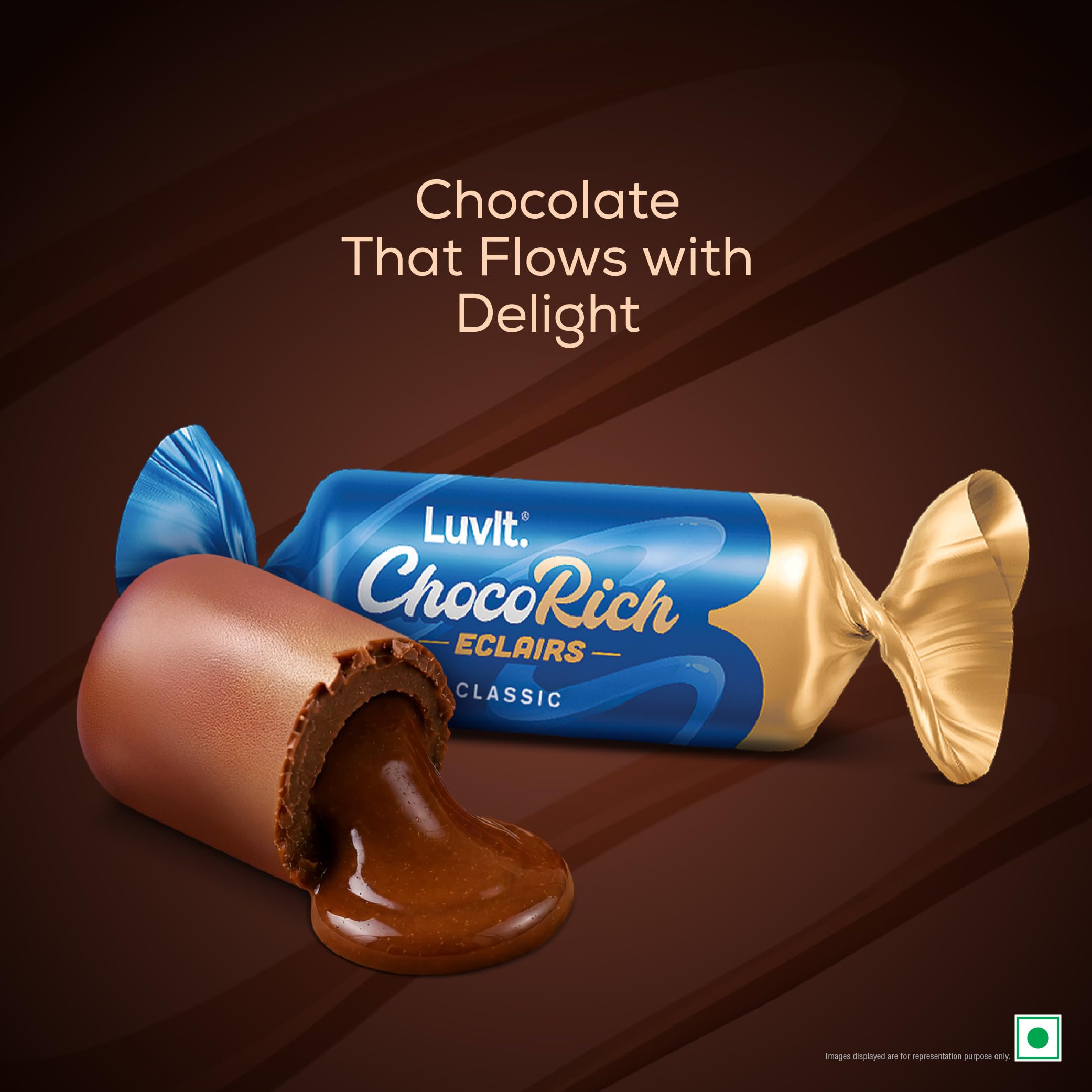 LuvIt. Chocorich Classic Eclairs Chocolate | Birthday Party Pack | Pack of 2-390g Each 3