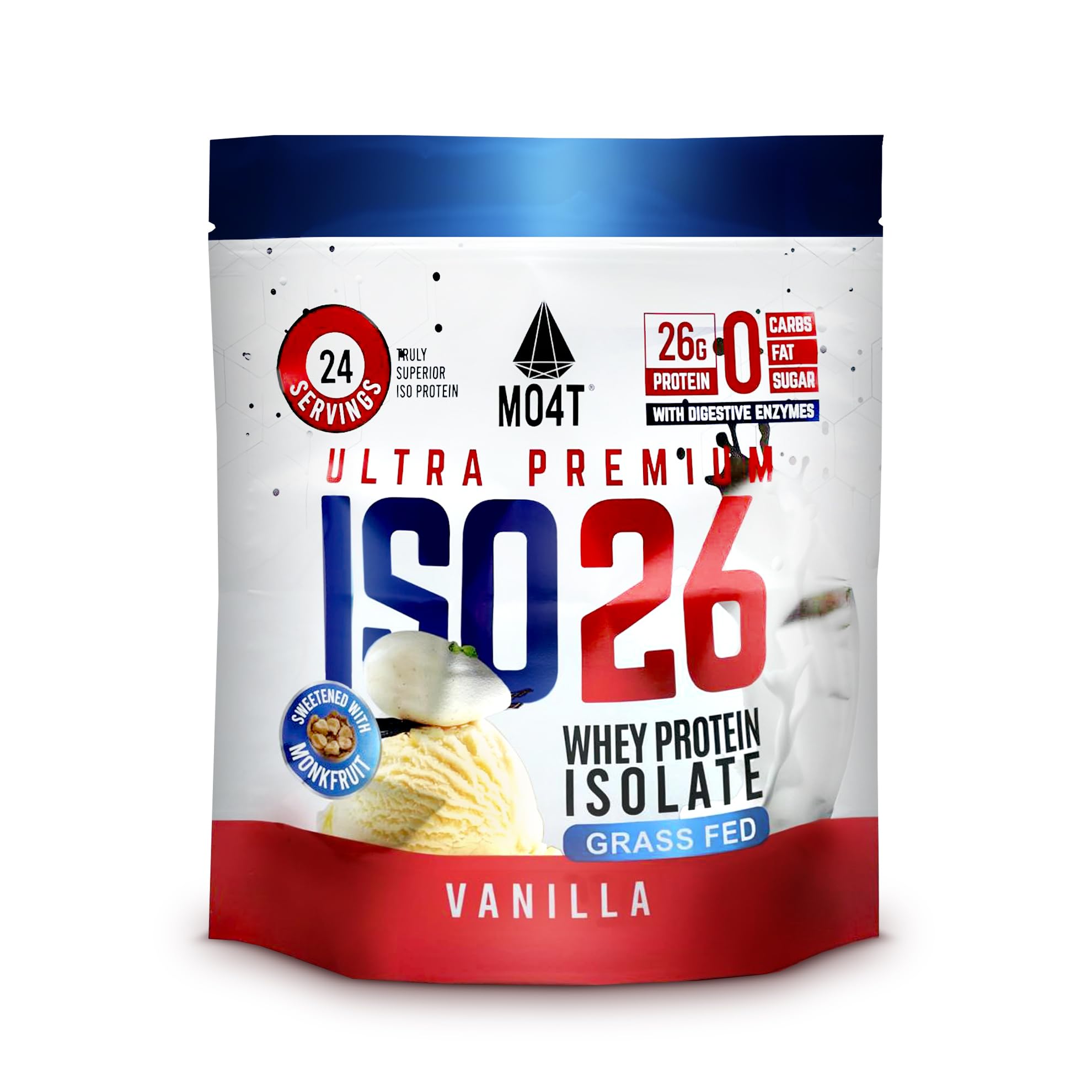 ISO26 Grass Fed Whey Protein Isolate Vanilla