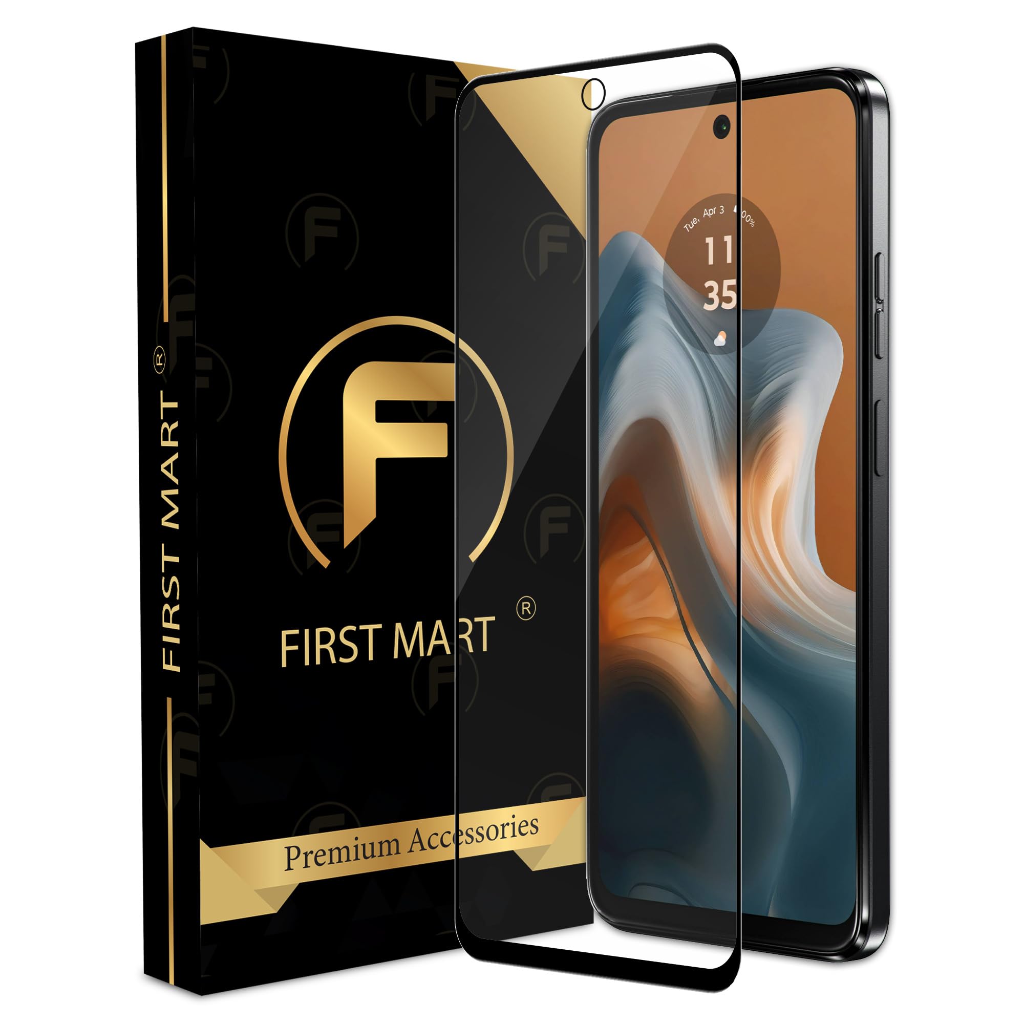 FIRST MART Tempered Glass for Motorola G34 5G / Moto G34 with Edge to Edge Full Screen Coverage and Easy Installation Kit, Pack of 1 (B0CSBGC888) Amazon Price History, Amazon Price Tracker