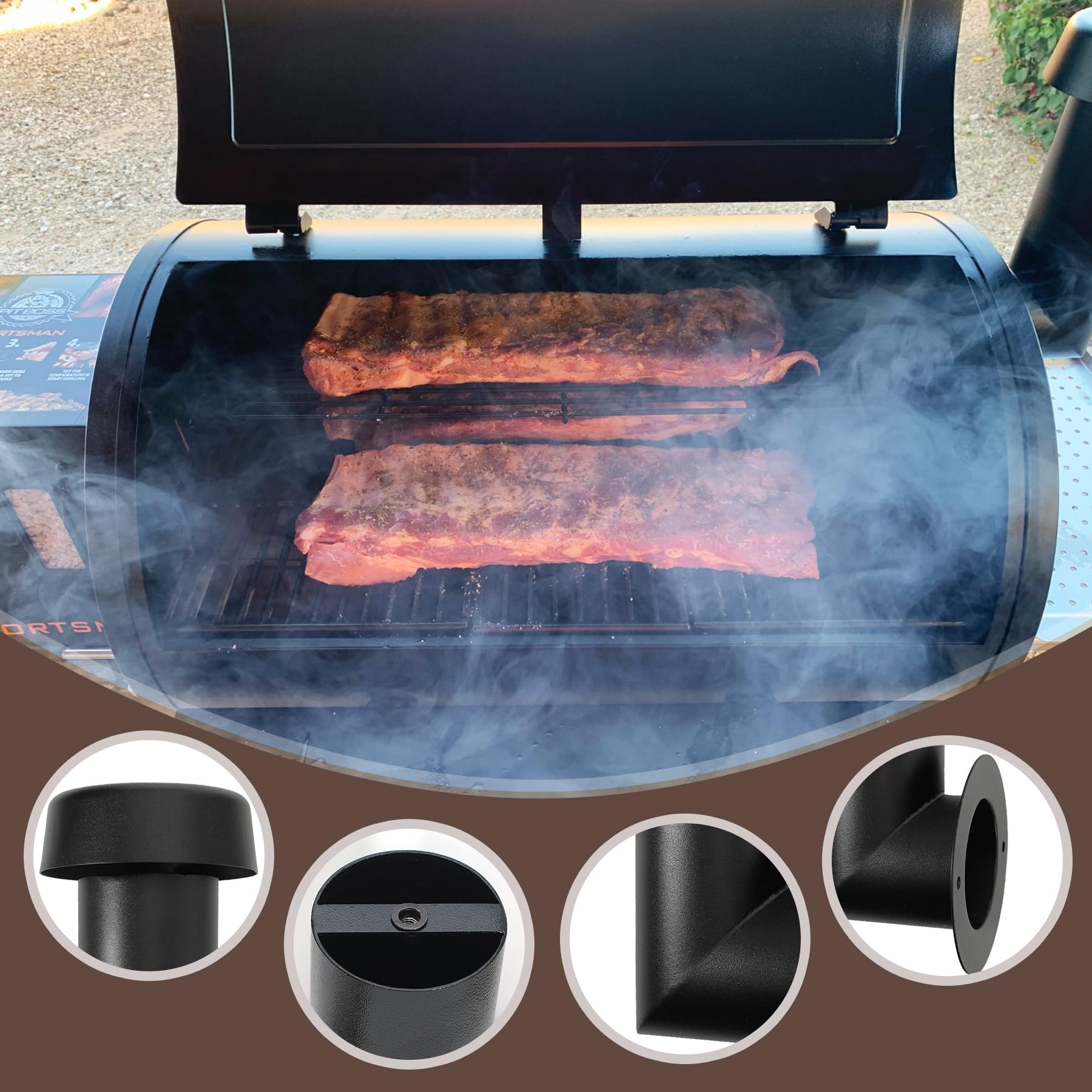 Smoker Chimney Upgraded Grill Induction Fan Replacement Part For