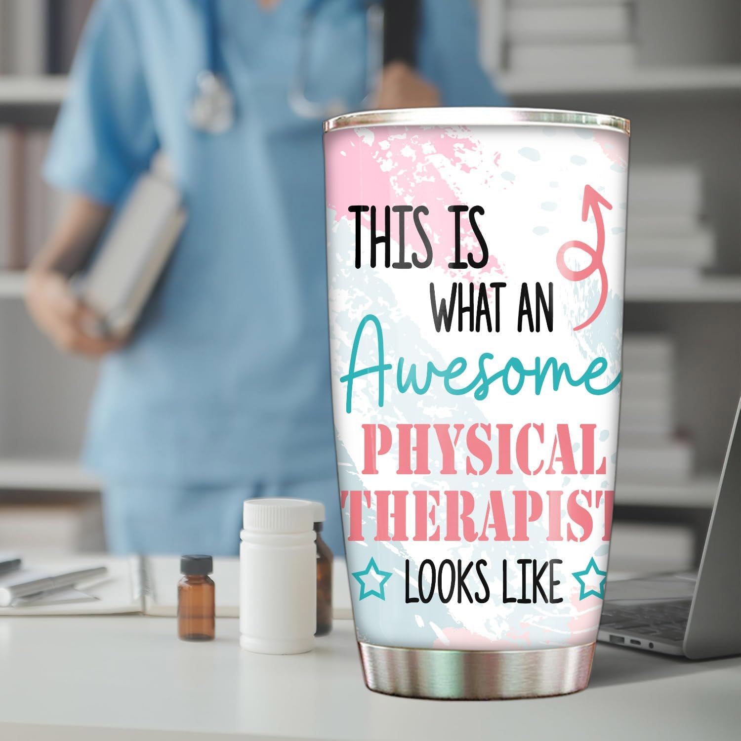Physical Therapist Gifts Funny - Tumbler Stainless Steel 20oz, Physical Therapy Appreciation Gifts For Women Men, Doctor of Physical Therapy Coffee Cup - Image 6